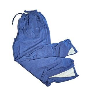 Nike Men's Swishy Y2K Track Pants Navy Blue Zip Up Bottom XXL